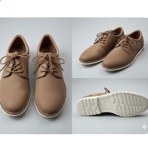 Men's Tan Lace-Up Shoes